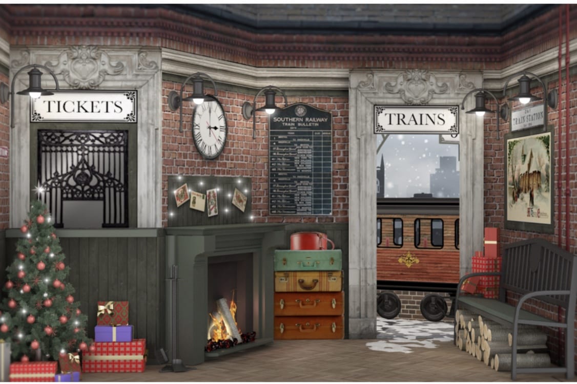 Market hall for christmas