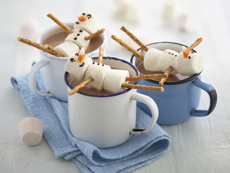Festive Recipe Hot Chocolate Recipe Snowmen